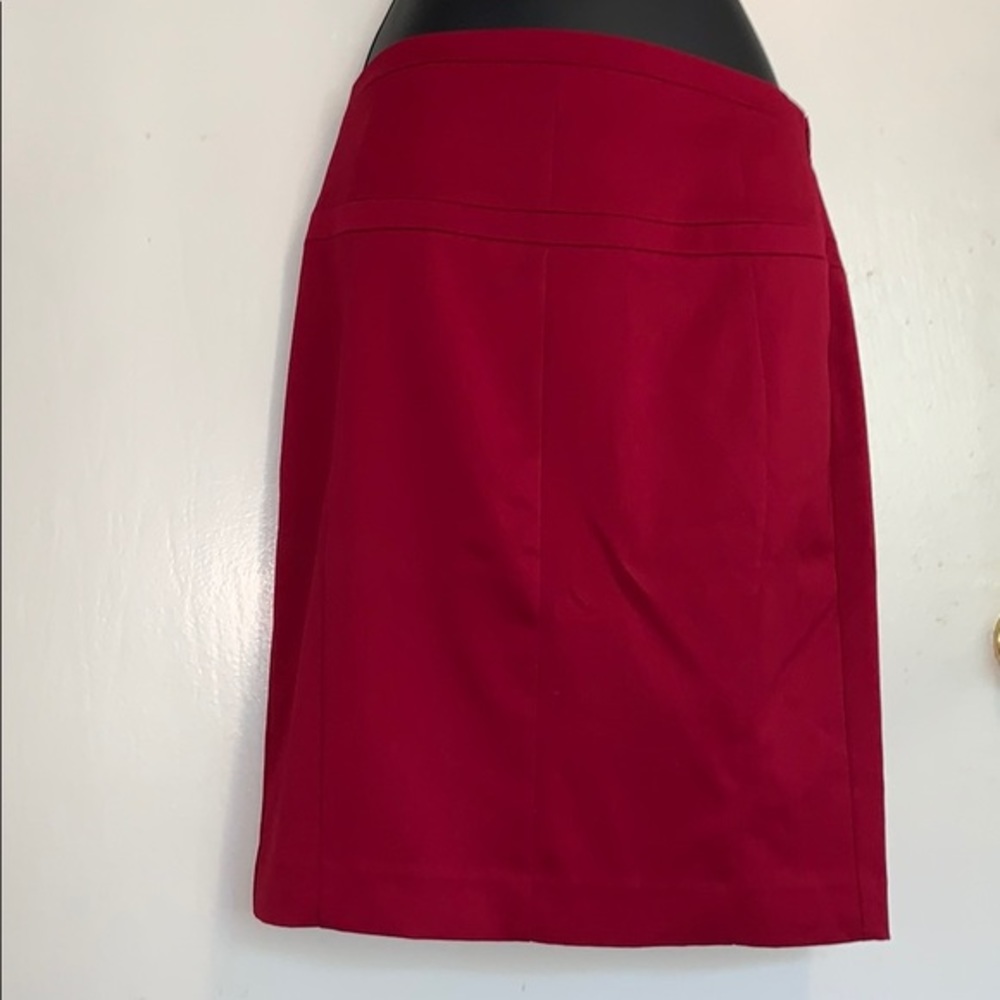 EXPRESS Design Studio Size 2 Red Pencil Skirt